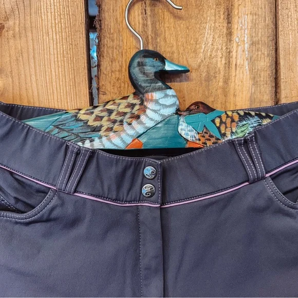 Elation Platinum Riding Breeches Deep Grey/Purple Size 34R - Picture 3 of 8